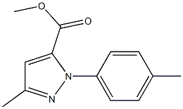 methyl 3-methyl-1-p-tolyl-1H-pyrazole-5-carboxylate Struktur