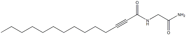 N-(carbamoylmethyl)tetradec-2-ynamide Struktur