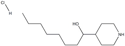 1-(PIPERIDIN-4-YL)OCTAN-1-OL HYDROCHLORIDE Struktur