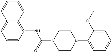 4-(2-METHOXYPHENYL)PIPERAZINE-1-CARBOXYLIC ACID NAPHTHALEN-1-YLAMIDE Struktur