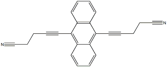 9,10-BIS(4-CYANOBUT-1-YNYL)ANTHRACENE Struktur