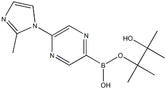 5-(2-METHYLIMIDAZOL-1-YL)PYRAZINE-2-BORONIC ACID PINACOL ESTER Struktur