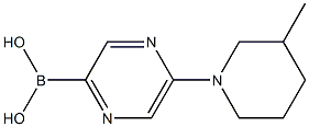 5-(3-METHYLPIPERIDIN-1-YL)PYRAZINE-2-BORONIC ACID Struktur