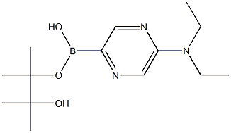 5-DIETHYLAMINOPYRAZINE-2-BORONIC ACID PINACOL ESTER Struktur