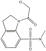 1-(CHLOROACETYL)-N,N-DIMETHYLINDOLINE-7-SULFONAMIDE Struktur