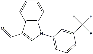 1-[3-(TRIFLUOROMETHYL)PHENYL]-1H-INDOLE-3-CARBALDEHYDE Struktur