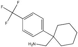 1-{1-[4-(TRIFLUOROMETHYL)PHENYL]CYCLOHEXY}METHANAMINE Struktur