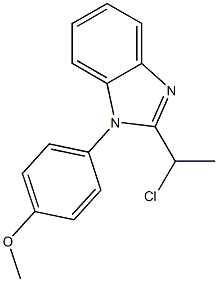 2-(1-CHLOROETHYL)-1-(4-METHOXYPHENYL)-1H-BENZIMIDAZOLE Struktur