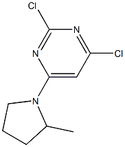 2,4-DICHLORO-6-(2-METHYLPYRROLIDIN-1-YL)PYRIMIDINE Struktur