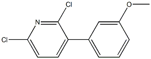 2,6-DICHLORO-3-(3-METHOXYPHENYL)PYRIDINE Struktur