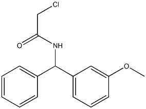 2-CHLORO-N-[(3-METHOXYPHENYL)(PHENYL)METHYL]ACETAMIDE Struktur