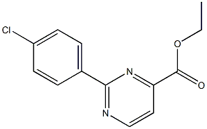 ETHYL 2-(4-CHLOROPHENYL)-4-PYRIMIDINECARBOXYLATE Struktur