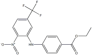 ETHYL 4-{[2-NITRO-5-(TRIFLUOROMETHYL)PHENYL]AMINO}BENZOATE Struktur