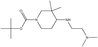 TERT-BUTYL 4-{[2-(DIMETHYLAMINO)ETHYL]AMINO}-3,3-DIMETHYLPIPERIDINE-1-CARBOXYLATE Struktur