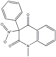 1-methyl-3-nitro-3-phenyl-1,2,3,4-tetrahydroquinoline-2,4-dione Struktur