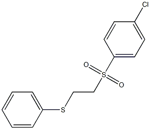 1-chloro-4-{[2-(phenylthio)ethyl]sulfonyl}benzene Struktur