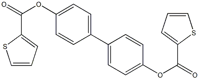 4'-[(2-thienylcarbonyl)oxy][1,1'-biphenyl]-4-yl thiophene-2-carboxylate Struktur