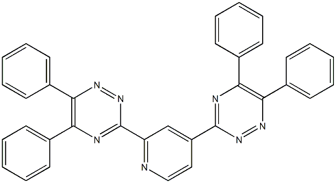 3-[2-(5,6-diphenyl-1,2,4-triazin-3-yl)-4-pyridyl]-5,6-diphenyl-1,2,4-triazine Struktur