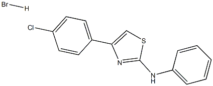 N2-phenyl-4-(4-chlorophenyl)-1,3-thiazol-2-amine hydrobromide Struktur