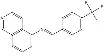 N-{(E)-[4-(trifluoromethyl)phenyl]methylidene}-5-isoquinolinamine Struktur