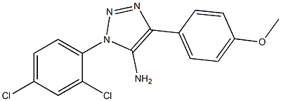 1-(2,4-dichlorophenyl)-4-(4-methoxyphenyl)-1H-1,2,3-triazol-5-amine Struktur