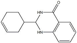 2-cyclohex-3-enyl-1,2,3,4-tetrahydroquinazolin-4-one Struktur