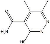 3-mercapto-5,6-dimethylpyridazine-4-carboxamide Struktur