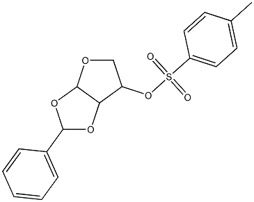 2-phenylperhydrofuro[2,3-d][1,3]dioxol-6-yl 4-methylbenzene-1-sulfonate Struktur