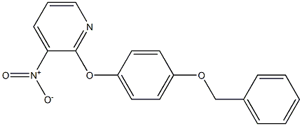 2-[4-(benzyloxy)phenoxy]-3-nitropyridine Struktur