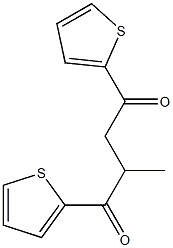 2-methyl-1,4-di(2-thienyl)butane-1,4-dione Struktur