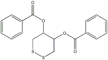 5-(benzoyloxy)-1,2-dithian-4-yl benzoate Struktur