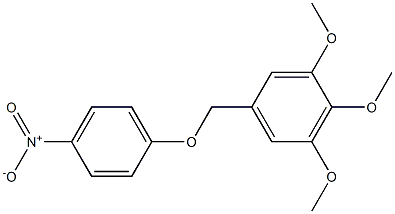 1,2,3-trimethoxy-5-[(4-nitrophenoxy)methyl]benzene Struktur