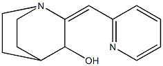 2-[(E)-2-pyridinylmethylidene]-3-quinuclidinol Struktur