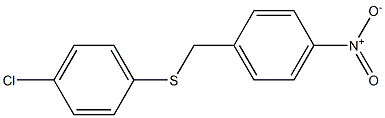 1-{[(4-chlorophenyl)thio]methyl}-4-nitrobenzene Struktur