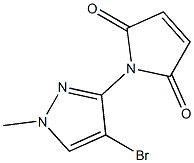 1-(4-bromo-1-methyl-1H-pyrazol-3-yl)-2,5-dihydro-1H-pyrrole-2,5-dione Struktur