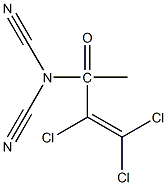 N1,N1-dicyanomethyl-2,3,3-trichloroacrylamide Struktur