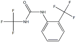 N-trifluoromethyl-N'-[2-(trifluoromethyl)phenyl]urea Struktur