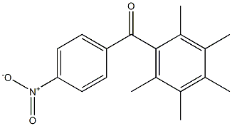 (4-nitrophenyl)(2,3,4,5,6-pentamethylphenyl)methanone Struktur