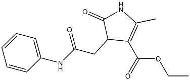 ethyl 4-(2-anilino-2-oxoethyl)-2-methyl-5-oxo-4,5-dihydro-1H-pyrrole-3-carboxylate Struktur