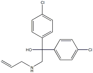 2-(allylamino)-1,1-bis(4-chlorophenyl)-1-ethanol Struktur