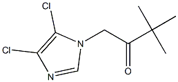 1-(4,5-dichloro-1H-imidazol-1-yl)-3,3-dimethyl-2-butanone Struktur