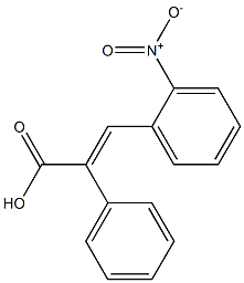 trans-3-(2-Nitrophenyl)-2-phenylacrylic acid Struktur