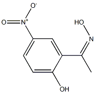 1-(2-hydroxy-5-nitrophenyl)ethan-1-one oxime Struktur