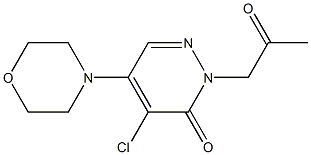 4-chloro-5-morpholino-2-(2-oxopropyl)-3(2H)-pyridazinone Struktur