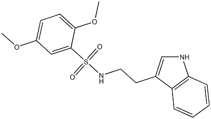 N-[2-(1H-indol-3-yl)ethyl]-2,5-dimethoxybenzenesulfonamide Struktur