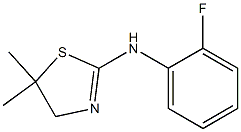 N2-(2-fluorophenyl)-5,5-dimethyl-4,5-dihydro-1,3-thiazol-2-amine Struktur