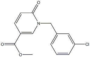 methyl 1-(3-chlorobenzyl)-6-oxo-1,6-dihydro-3-pyridinecarboxylate Struktur