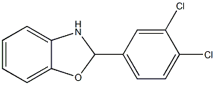 2-(3,4-dichlorophenyl)-2,3-dihydro-1,3-benzoxazole Struktur