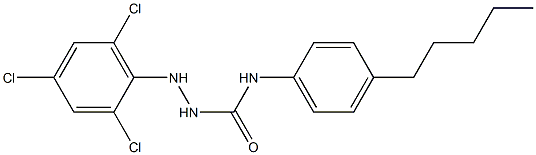 N1-(4-pentylphenyl)-2-(2,4,6-trichlorophenyl)hydrazine-1-carboxamide Struktur