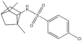 N1-(1,3,3-trimethylbicyclo[2.2.1]hept-2-yl)-4-chlorobenzene-1-sulfonamide Struktur